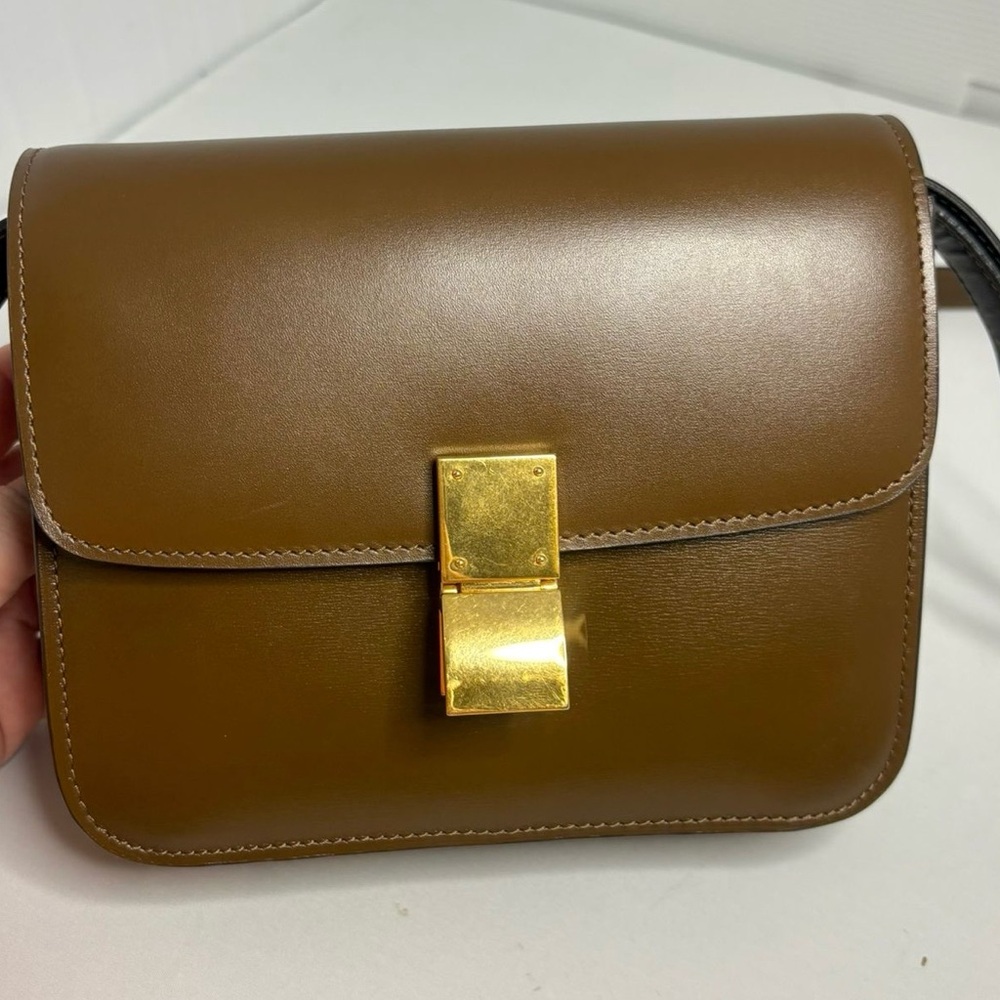 Celine Small Box in Camel